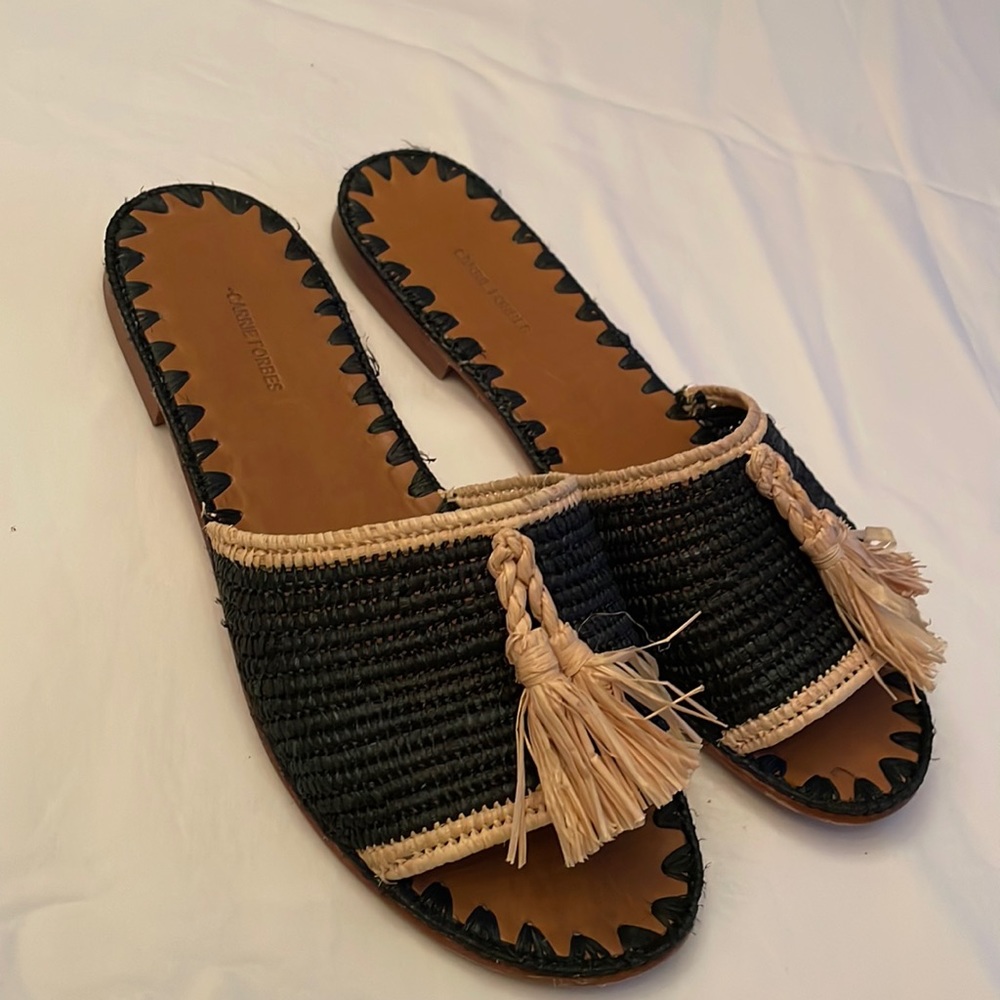 Carrie Forbes Raffia sandals size 38